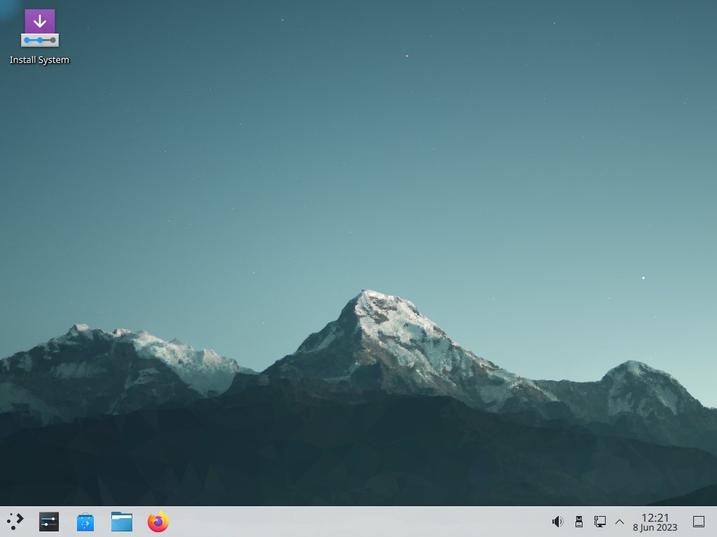 Установка KDE Neon ознакомительный режим